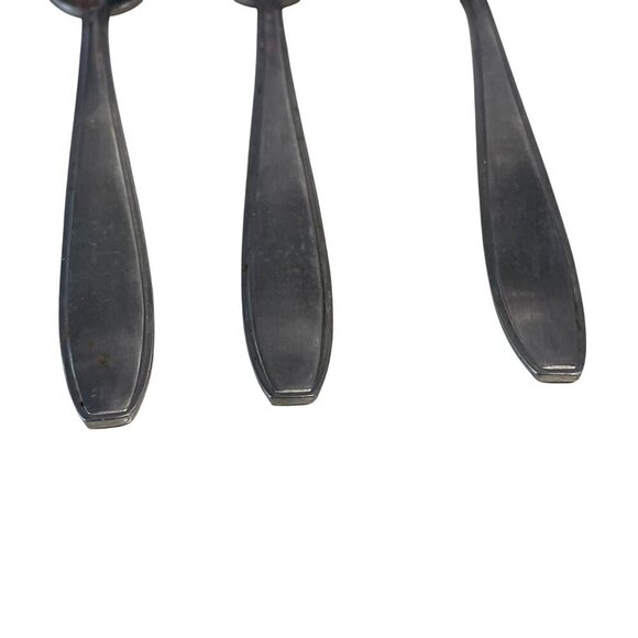 Set Of 3 Knoeler Stainless Steel Grapefruit Spoons Serrated Edges Vintage Silver - Picture 2 of 4